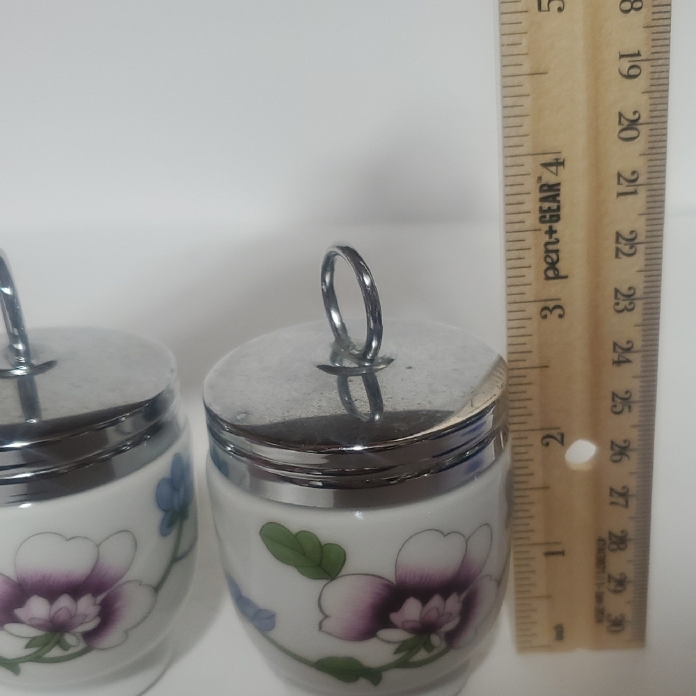 Royal Worchester Porcelain Egg Coddlers - Picture 6 of 6